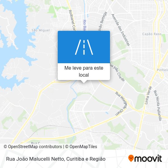 Rua João Malucelli Netto mapa