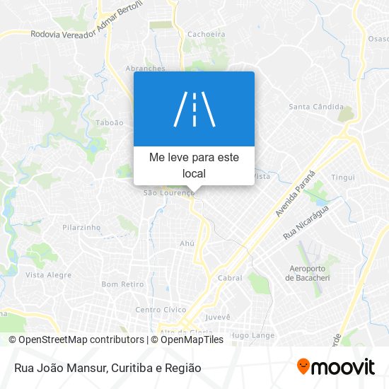 Rua João Mansur mapa