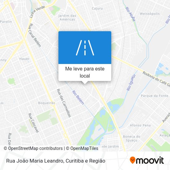 Rua João Maria Leandro mapa