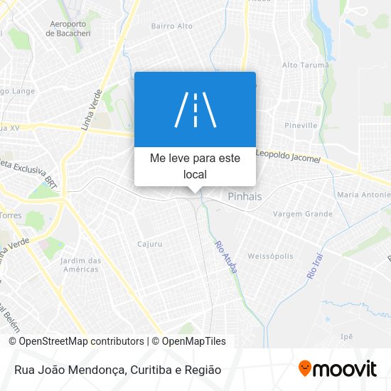 Rua João Mendonça mapa