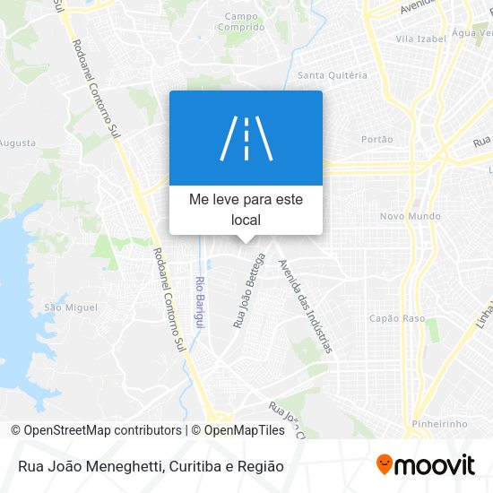 Rua João Meneghetti mapa