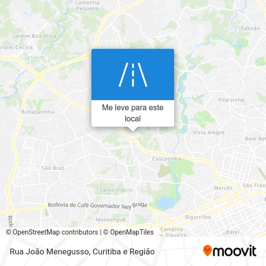 Rua João Menegusso mapa