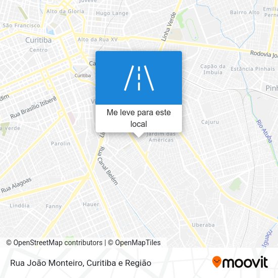 Rua João Monteiro mapa