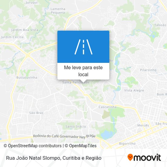 Rua João Natal Slompo mapa