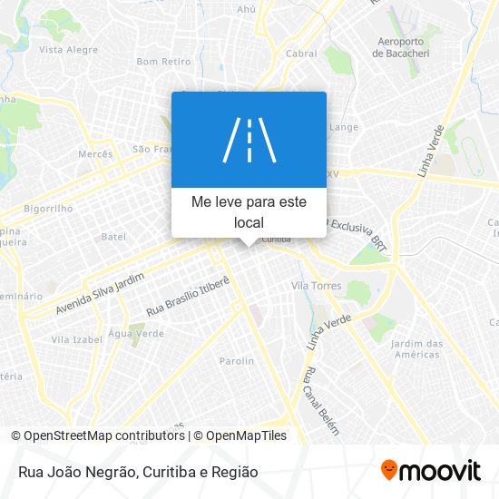 Rua João Negrão mapa