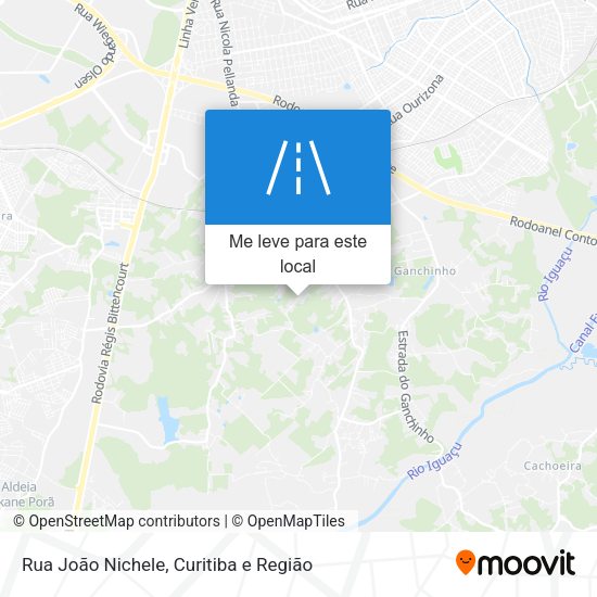 Rua João Nichele mapa