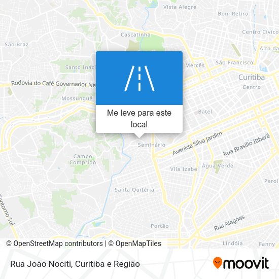 Rua João Nociti mapa