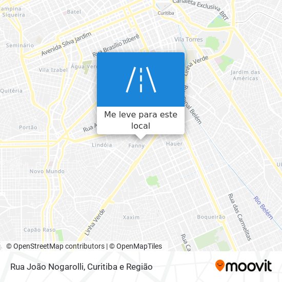 Rua João Nogarolli mapa