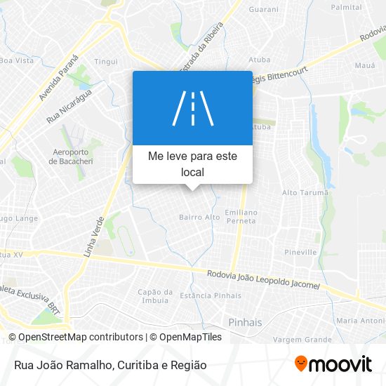 Rua João Ramalho mapa