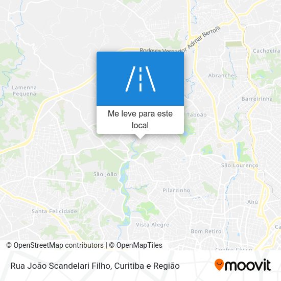 Rua João Scandelari Filho mapa
