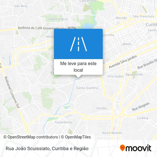 Rua João Scuissiato mapa