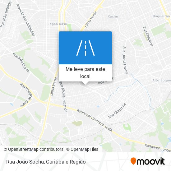 Rua João Socha mapa