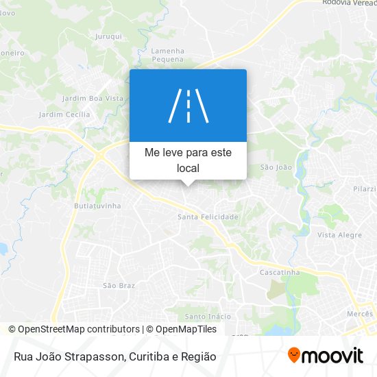 Rua João Strapasson mapa