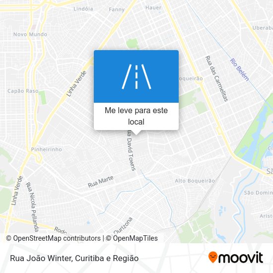Rua João Winter mapa