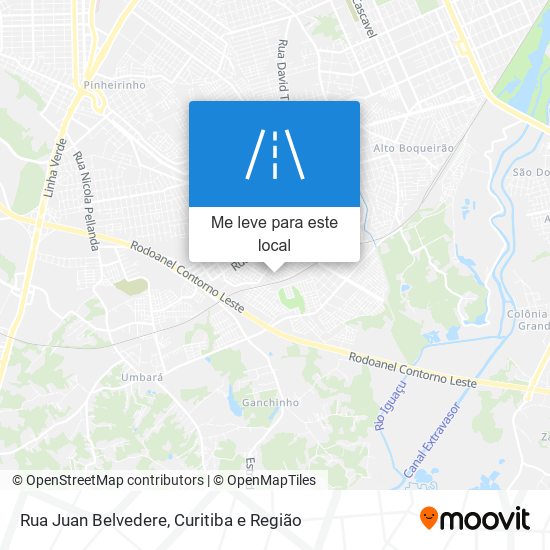 Rua Juan Belvedere mapa