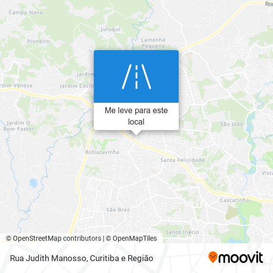 Rua Judith Manosso mapa