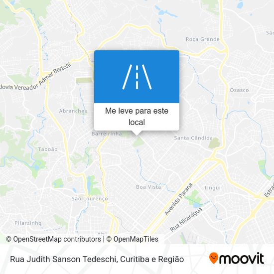 Rua Judith Sanson Tedeschi mapa