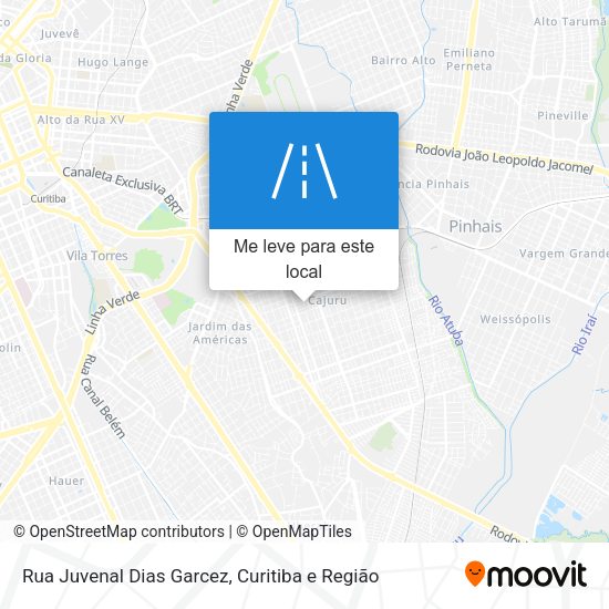 Rua Juvenal Dias Garcez mapa