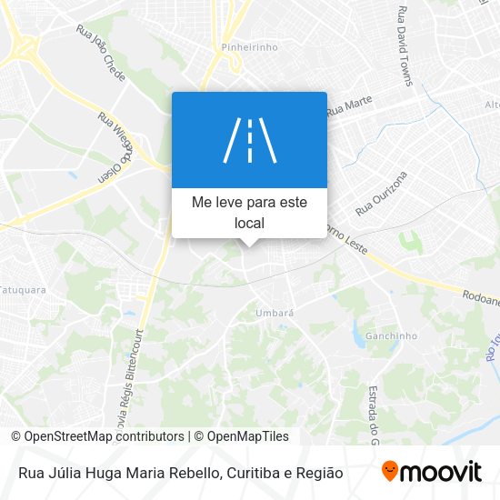 Rua Júlia Huga Maria Rebello mapa