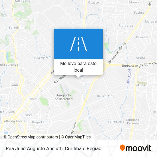 Rua Júlio Augusto Ansiutti mapa