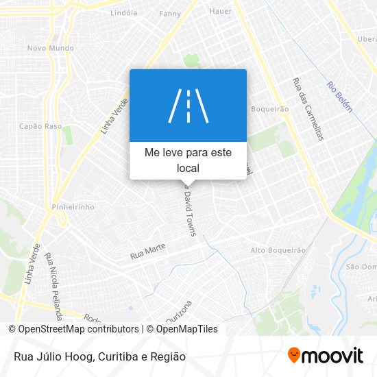 Rua Júlio Hoog mapa