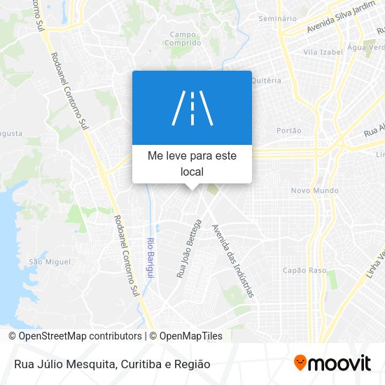 Rua Júlio Mesquita mapa