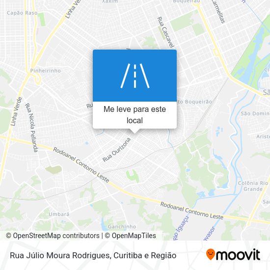 Rua Júlio Moura Rodrigues mapa