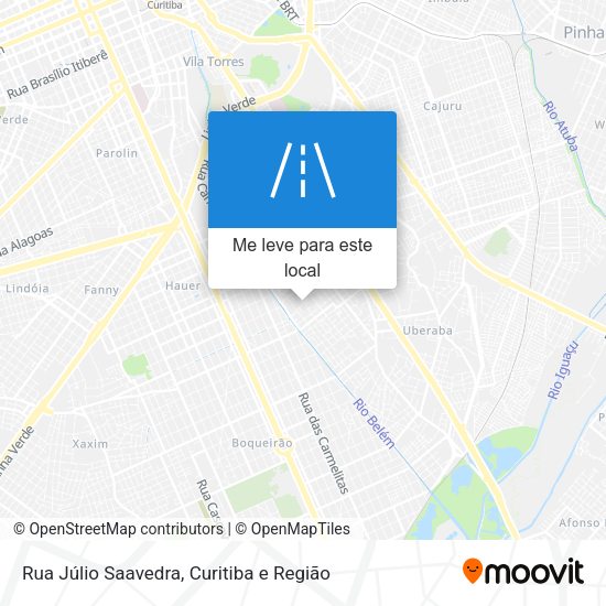 Rua Júlio Saavedra mapa