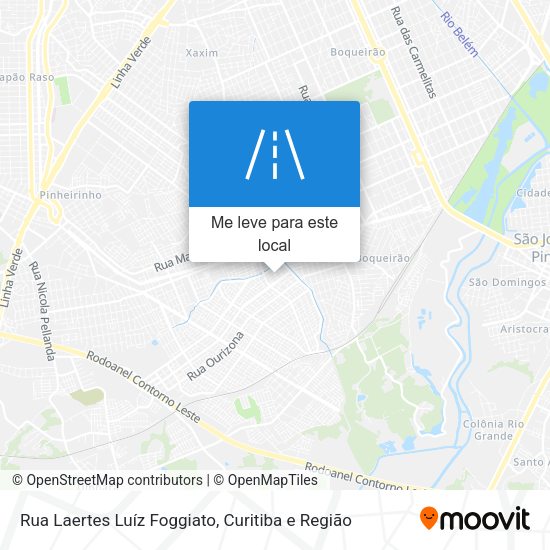 Rua Laertes Luíz Foggiato mapa