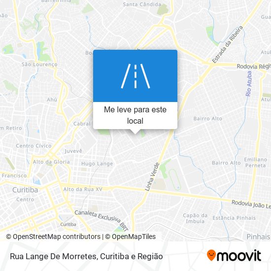 Rua Lange De Morretes mapa