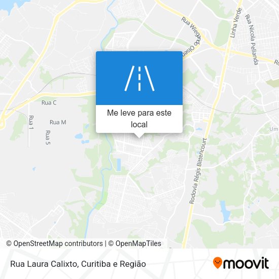 Rua Laura Calixto mapa