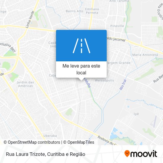 Rua Laura Trizote mapa