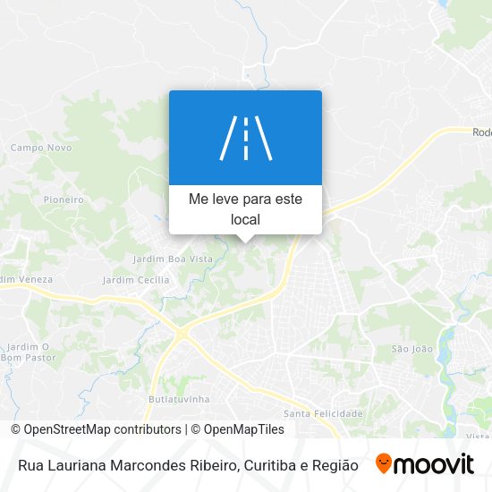 Rua Lauriana Marcondes Ribeiro mapa