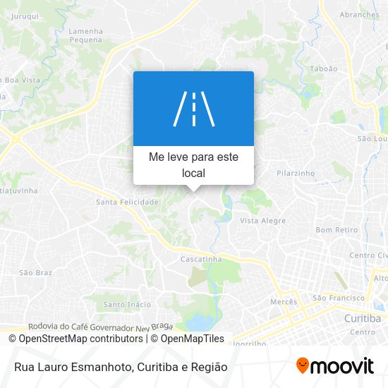 Rua Lauro Esmanhoto mapa