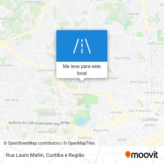 Rua Lauro Mallin mapa