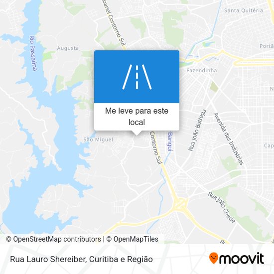 Rua Lauro Shereiber mapa