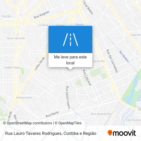 Rua Lauro Tavares Rodrigues mapa