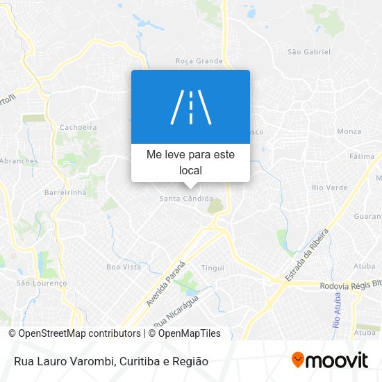 Rua Lauro Varombi mapa