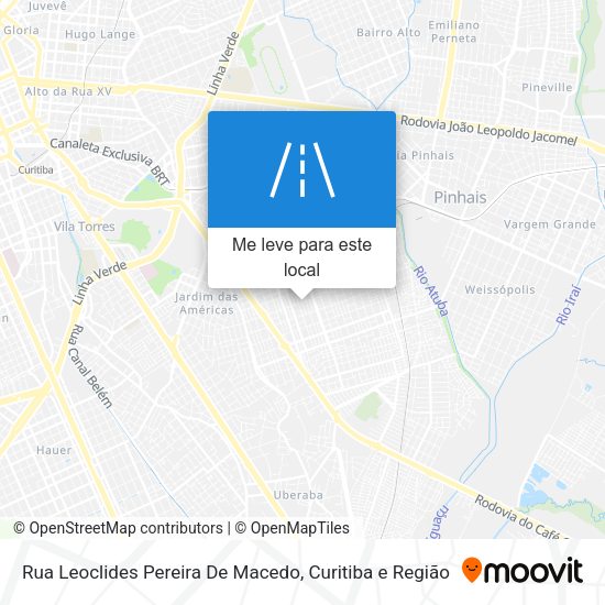 Rua Leoclides Pereira De Macedo mapa