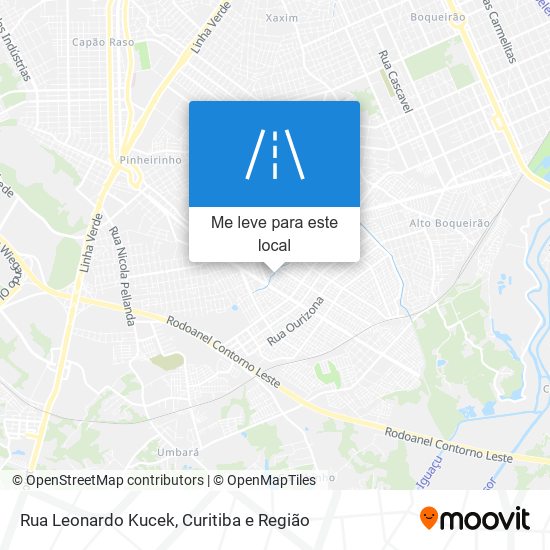 Rua Leonardo Kucek mapa