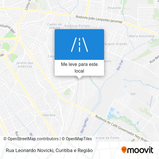 Rua Leonardo Novicki mapa