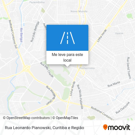 Rua Leonardo Pianowski mapa