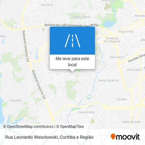 Rua Leonardo Wesolowski mapa