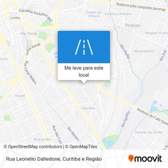Rua Leonelio Dalledone mapa