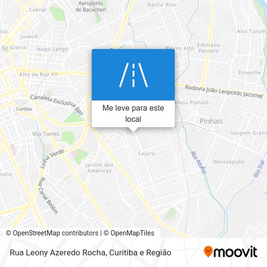 Rua Leony Azeredo Rocha mapa