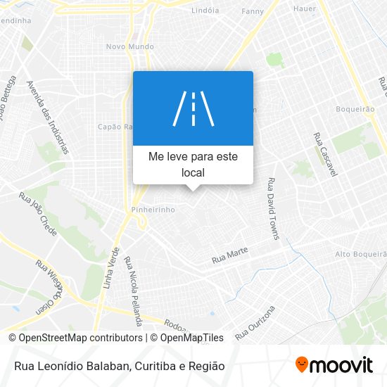 Rua Leonídio Balaban mapa