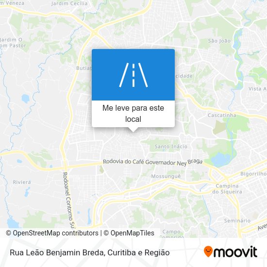Rua Leão Benjamin Breda mapa