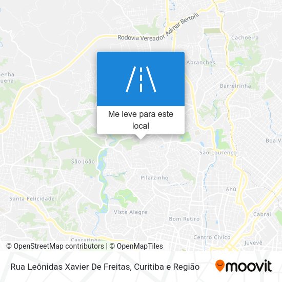 Rua Leônidas Xavier De Freitas mapa