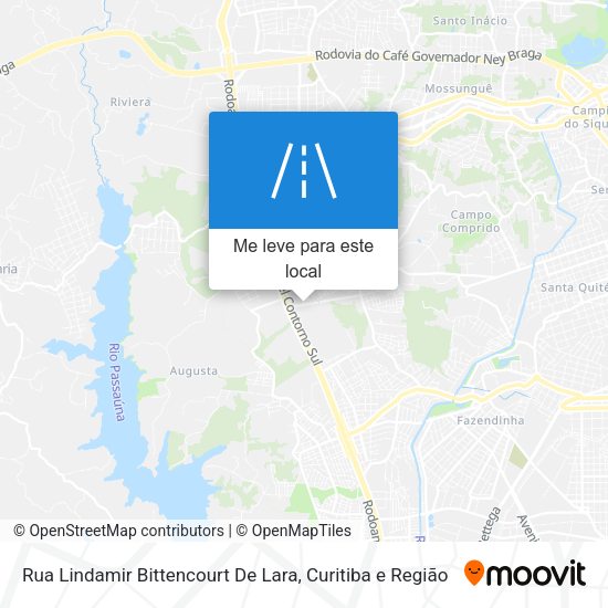 Rua Lindamir Bittencourt De Lara mapa