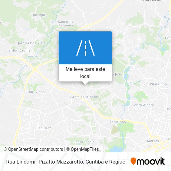 Rua Lindamir Pizatto Mazzarotto mapa